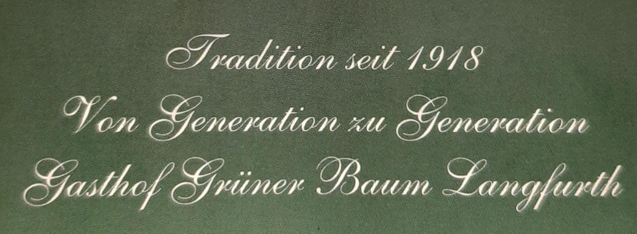 Gasthof Gruener Baum Langfurth  Bagian luar foto